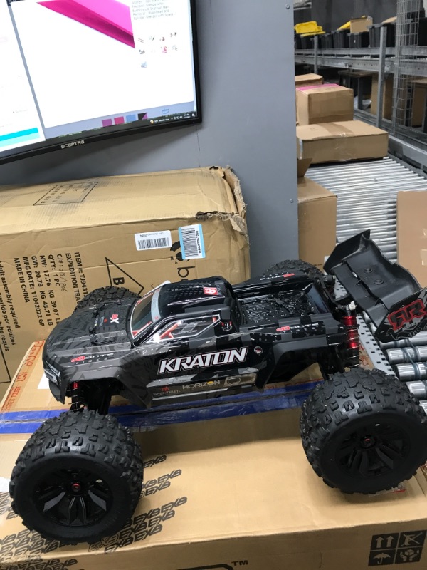 Photo 4 of ARRMA 1/8 KRATON 4WD Extreme Bash Roller Speed Monster RC Truck, Black, ARA106053