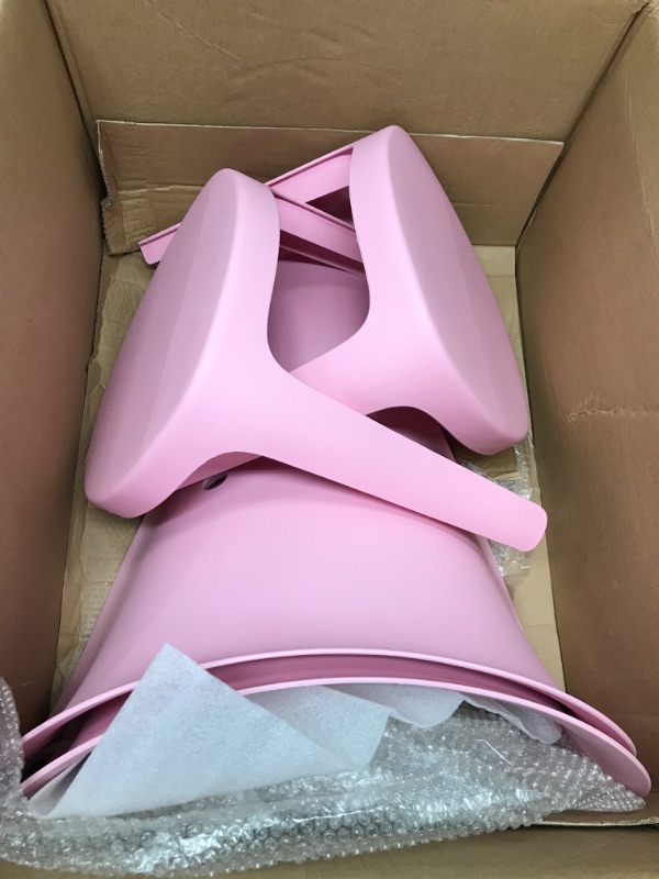 Photo 1 of Amazon Basics Pink Premium Plastic Kids Chairs, Elephant, 2-Pack
