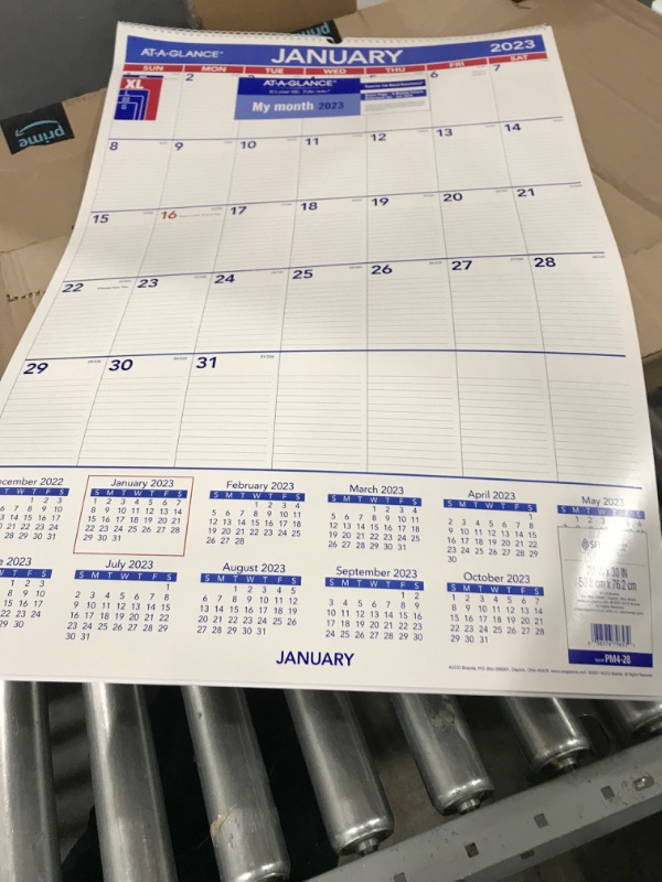 Photo 2 of AT-A-GLANCE 2023 Wall Calendar, 20" x 30", Extra Large, Spiral Bound, Monthly (PM428) Extra Large 2023 New Edition Calendar