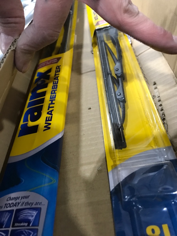 Photo 2 of Rain-X 820145 WeatherBeater All-Season OEM Quality Conventional Windshield Wiper Blade - 26" and 18" (Combo Pack) 26" and 18" Combo