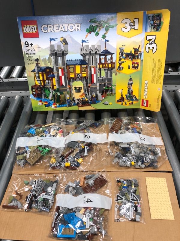 Photo 2 of ***FACTORY SEALED*** LEGO Creator 3in1 Medieval Castle 31120 Building Toy Set for Kids, Boys, and Girls Ages 9+ (1,426 Pieces) Frustration-Free Packaging