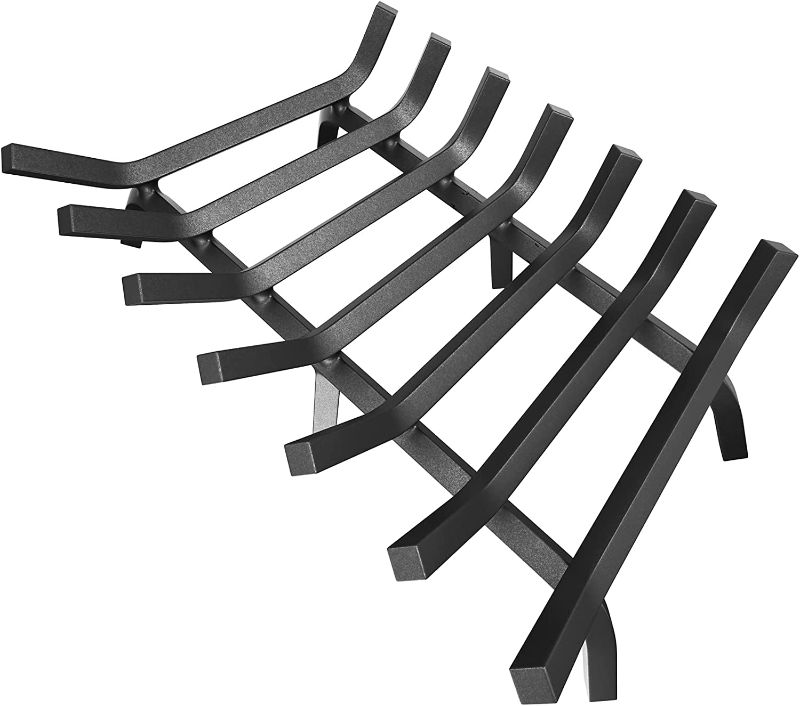 Photo 1 of Mr IRONSTONE Fireplace Grate 30 inch Solid Steel Heavy Duty Firewood Log Burning Rack