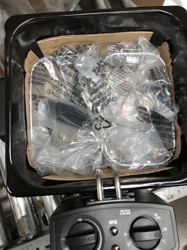 Photo 1 of Hamilton Beach Deep Fryer with 2 Frying Baskets, 19 Cups / 4.5 Liters Oil Capacity, Lid with View Window, Professional Grade, Electric, 1800 Watts, Stainless Steel (35036)