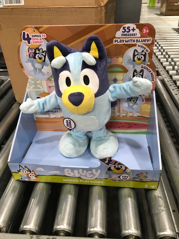 Photo 2 of Bluey Dance and Play 14" Animated Plush | Over 55 Phrases and Songs, Multicolor
