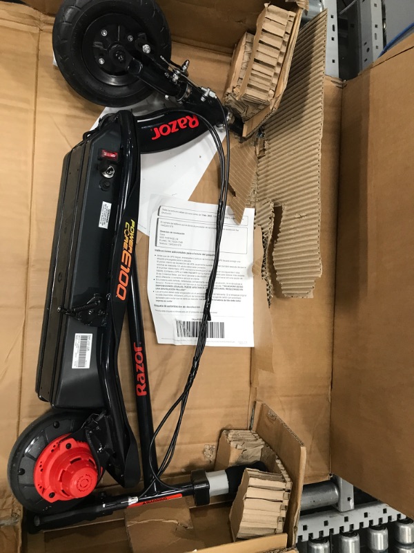 Photo 3 of  Razor Power Core E100 Electric Scooter - 100w Hub Motor, 8" Air-Filled Tire, Up to 11 mph and 60 min Ride Time, for Kids