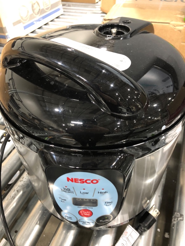 Photo 2 of *** POWERS ON *** NESCO NPC-9 Smart Electric Pressure Cooker and Canner, 9.5 Quart, Stainless Steel