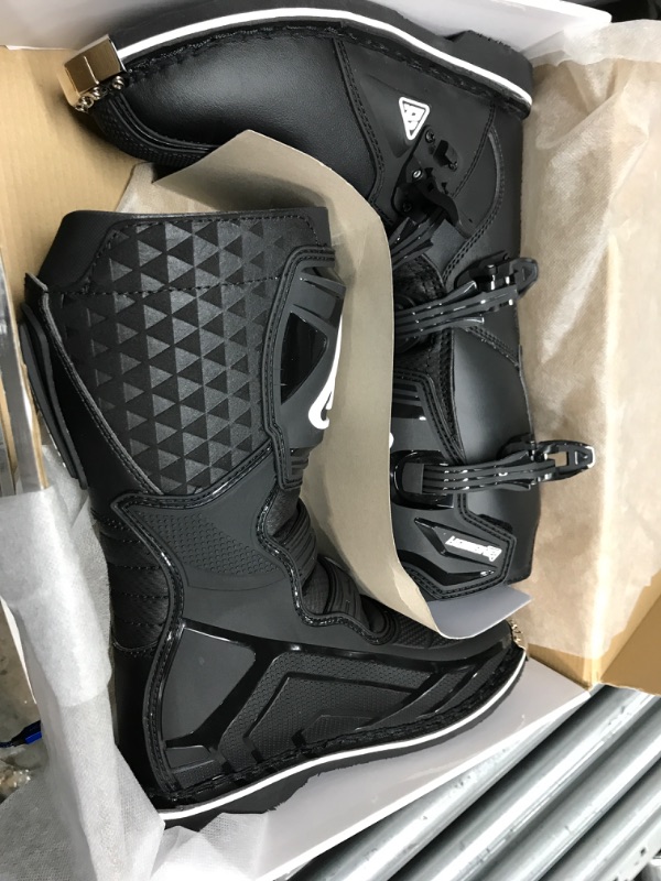 Photo 3 of Answer Racing 445224 Powersports Motocross Protection Gear: AR1 Boots, Black, Size Youth 6, 1 Pair Youth 6 Black