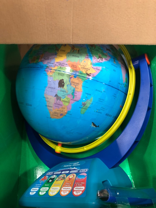 Photo 4 of ***SEE NOTE*** Educational Insights® GeoSafari® Talking Globe®, 18" x 12", Blue/White