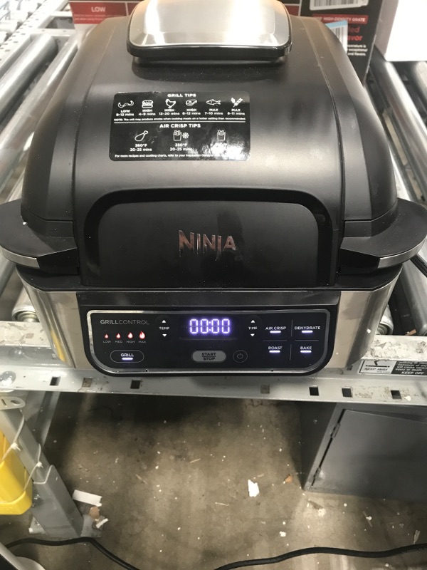 Photo 2 of Ninja Foodi 5-in-1 Indoor Grill with 4-Quart Air Fryer, Roast, Bake, Dehydrate, and Cyclonic Grilling Technology