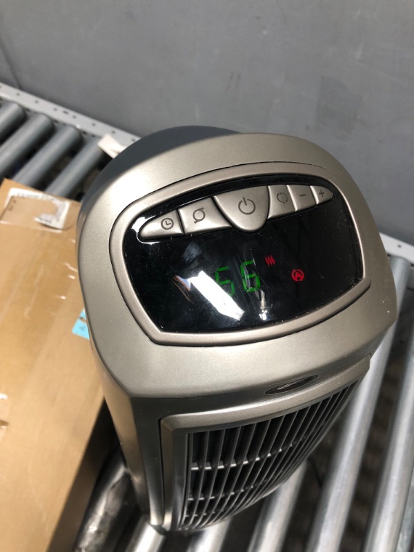 Photo 2 of Lasko 1500W Digital Ceramic Space Heater with Remote, 755320, Silver