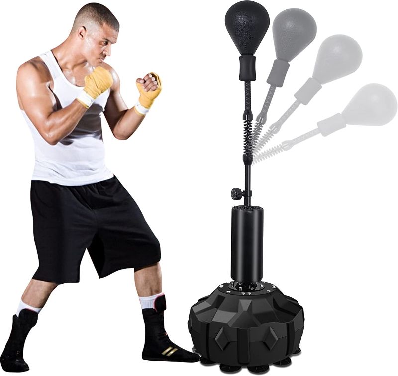 Photo 1 of ***PARTS ONLY*** Wodesid Heavy Punching Bags with Stand Punching Ball for Boxing Bags, Height Adjustable Speed Boxing Balls for Adults/Teens Pedestal Reflex Bag Freestand for Home Office