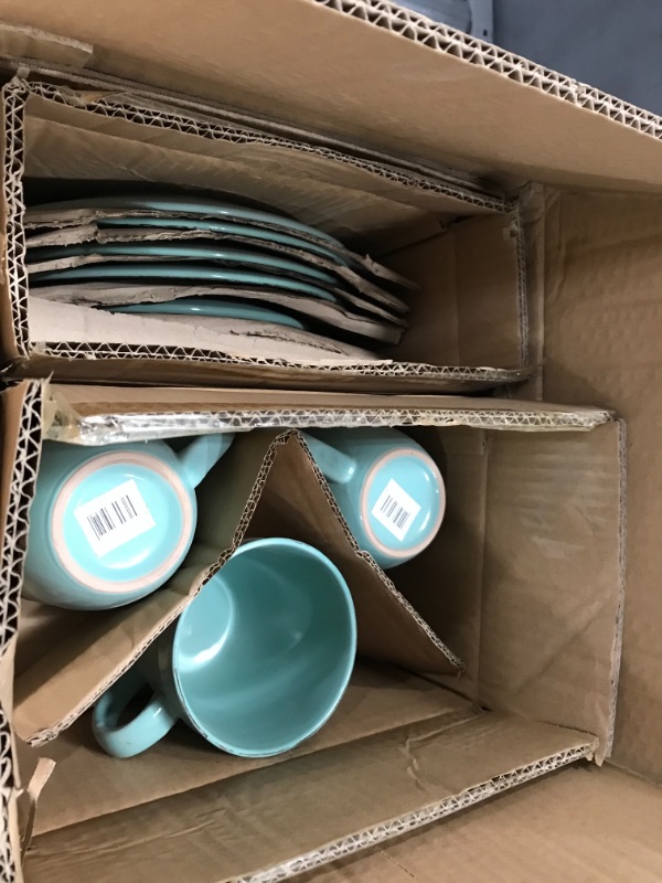 Photo 1 of American Atelier Olivia Round 16 Piece Dinnerware Set, Seafoam