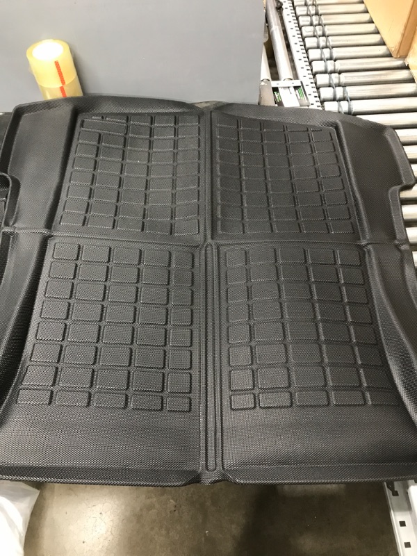 Photo 3 of SUPER LINER All-Weather Floor Mats for Tesla Model 3 2021 2022 2023 Custom Fit Cargo Liner Rear Cargo Tray Trunk Mats Interior Accessories