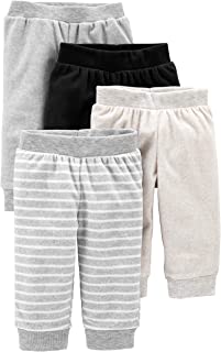 Photo 1 of Simple Joys by Carter's Unisex Babies' Fleece Pants, Pack of 4