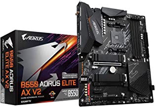 Photo 2 of Gigabyte B550 AORUS ELITE AX V2 (AMD Ryzen 5000/B550/ATX/True 12+2 Phases Digital VRM/PCIe4.0/DDR4/USB3.2 Gen 1/Realtek ALC1200/Intel WiFi 6/2xM.2 Thermal Guard/2.5 GbE LAN/HDMI/DP/Gaming Motherboard)
