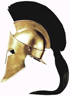 Photo 1 of Thor Instruments Co. Medieval Spartan Helmet King Leonidas 300 Movie Helmet Replica - Role Play Helm Halloween Decorations Costumes includes hair