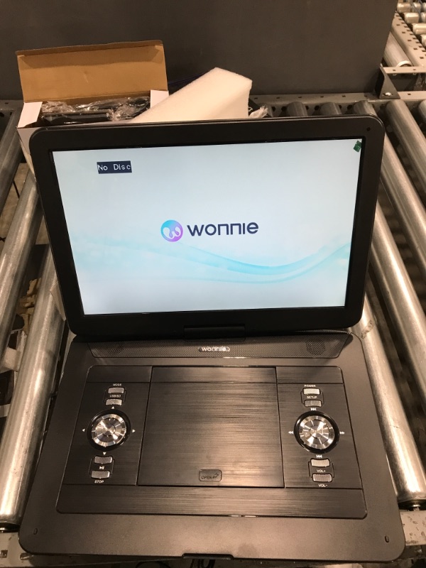 Photo 2 of WONNIE 17.9’’ Large Portable DVD/CD Player with 6 Hrs 5000mAH Rechargeable Battery, 15.4‘’ Swivel Screen?1366x768 HD LCD TFT, Regions Free, Support USB/SD Card/ Sync TV , High Volume Speaker 15.4 inch Black