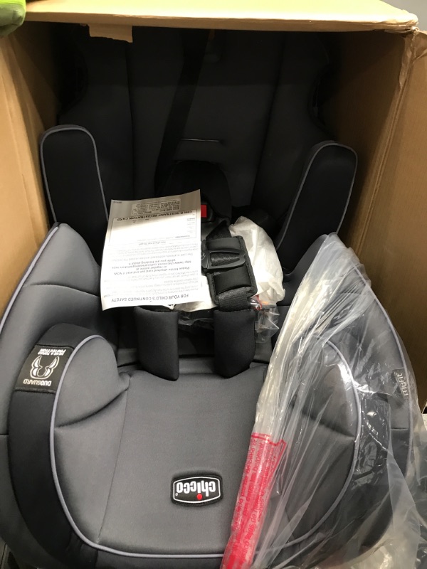 Photo 2 of Chicco MyFit Harness + Booster Car Seat, 5-Point Harness Car Seat and High Back Booster Seat, For children 25-100 lbs. | Fathom/Grey/Blue Fathom/Grey/Blue MyFit