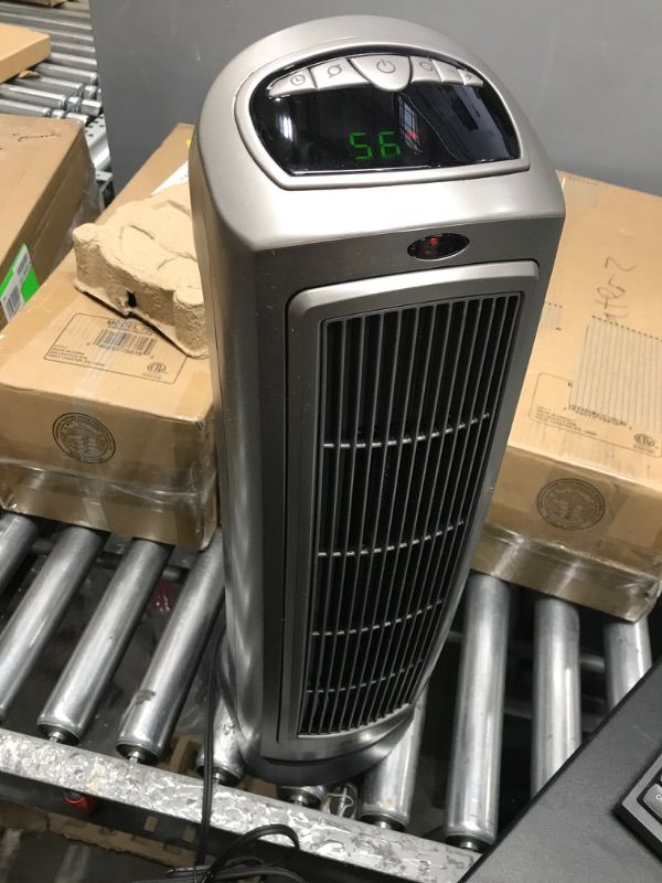 Photo 2 of Lasko 1500W Digital Ceramic Space Heater with Remote, 755320, Silver