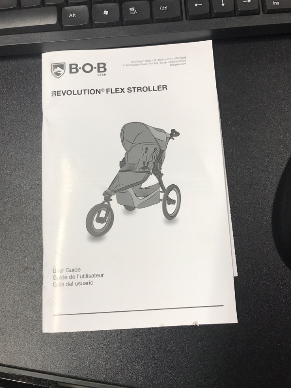 Photo 3 of BOB Gear Revolution Flex 3.0 Jogging Stroller, Graphite Black Graphite Black Single