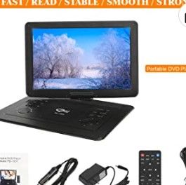 Photo 1 of 17.9" Portable DVD Player with 15.6" Large HD Screen,Support AV-in/Out and Multiple Disc Formats ,High Volume Speaker,with Extra Carrying Bag,Black……
