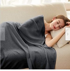 Photo 1 of Amyhomie Cooling Blanket, 100% Bamboo Blankets for Hot Sleepers, Lightweight Sum
NO SIZE ON BLANKET
