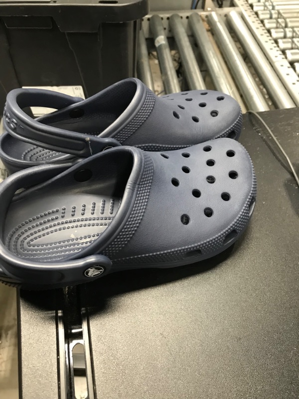 Photo 1 of NAVY BVLUE CROCS SIZE 5 MENS