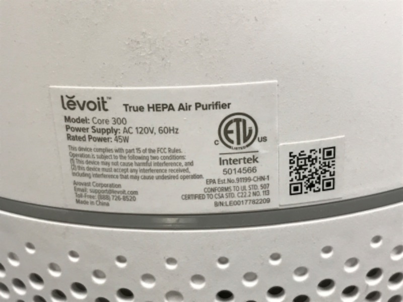 Photo 3 of LEVOIT Air Purifiers for Home Large Room, Smart WiFi Alexa Control, H13 True HEPA Filter, Removes 99.97% of Pollutants, Covers up to 915 Sq.Foot, 24dB Quiet Cleaner for Bedroom, Core 200S, White