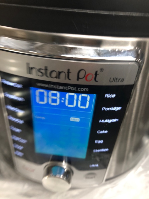 Photo 4 of *** POWERS ON *** Instant Pot Ultra, 10-in-1 Pressure Cooker, Slow Cooker, Rice Cooker, Yogurt Maker, Cake Maker, Egg Cooker, Sauté, and more, Includes App With Over 800 Recipes, Stainless Steel, 6 Quart 6QT Ultra