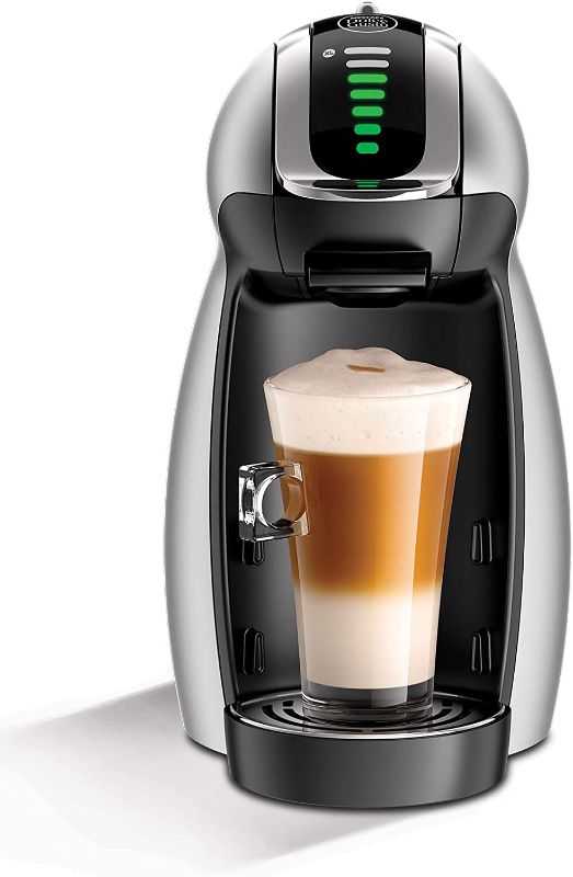 Photo 4 of *** POWERS ON ***NESCAFÉ Dolce Gusto Coffee Machine, Genio 2, Espresso, Cappuccino and Latte Pod Machine, Silver
