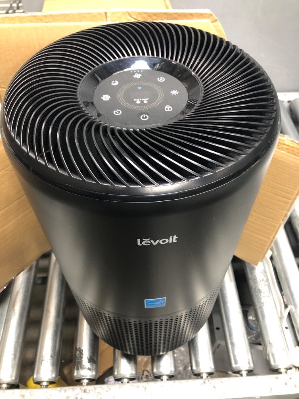 Photo 2 of *** POWERS ON *** LEVOIT Air Purifiers for Home Large Room, Smart WiFi and PM2.5 Monitor H13 True HEPA Filter Removes Up to 99.97% of Particles, Pet Allergies, Smoke, Dust, Auto Mode, Alexa Control, 990 sq.ft, Black Core 400S Black Air Purifiers