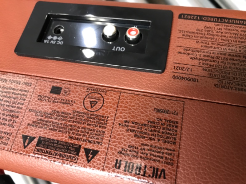 Photo 1 of Victrola Journey+ Bluetooth Suitcase Record Player, Dark Brown (VSC-400SB-DBR-SDF) Dark Brown Record Player