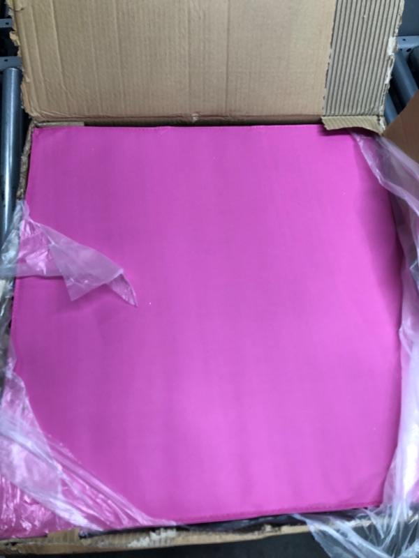Photo 2 of *DUE TO THE LIGHTING COLOR SEEMS DARK* BalanceFrom 2" Thick Tri-Fold Folding Exercise Mat with Carrying Handles for MMA, Gymnastics and Home Gym Protective Flooring Pink2