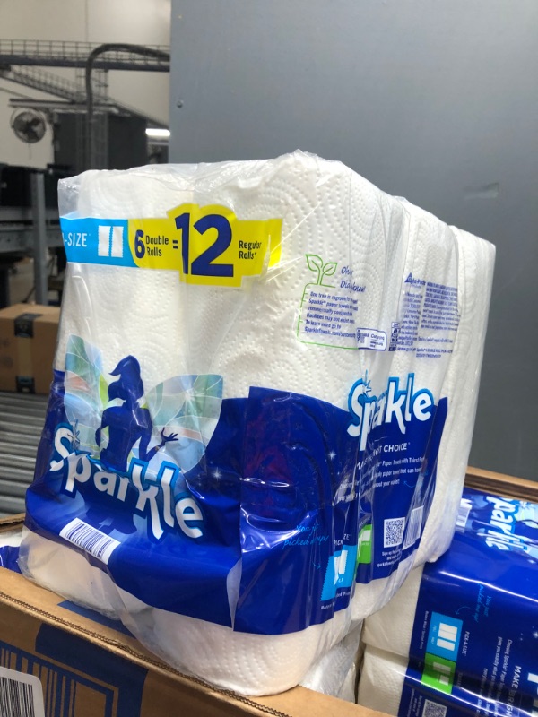 Photo 2 of 4pk Sparkle® Pick-A-Size® Paper Towels, 6 Double Rolls = 12 Regular Rolls