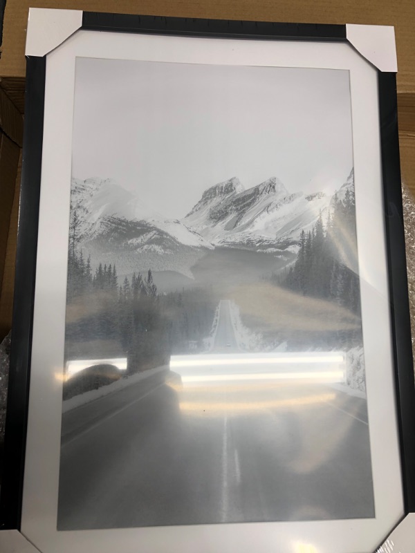 Photo 1 of Americanflat 13x19 Picture Frame in White - Set of 5 Frames - Displays 11x17 With Mat and 13x19 Without Mat - with Plexiglass Cover, Sawtooth Hanging Hardware For Horizontal or Vertical Display