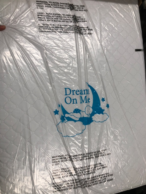 Photo 2 of Dream On Me 3" Extra Firm Portable Crib Mattress, White