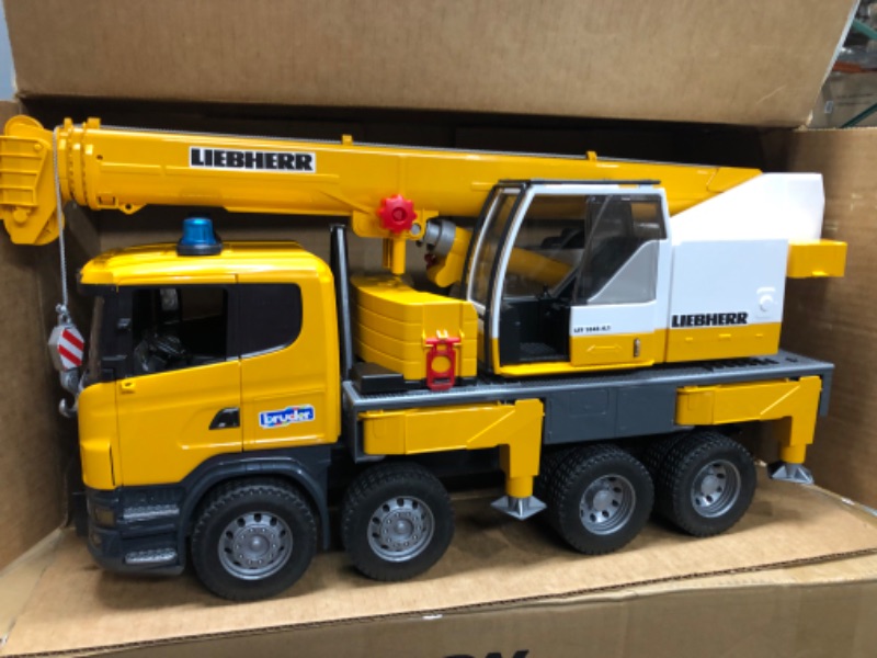 Photo 3 of Bruder Scania R-Series Liebherr Crane with Lights and Sounds
