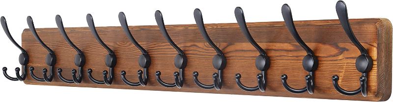 Photo 1 of **one peg broken**
SKOLOO Rustic Large Coat Rack Wall Mount: 38.3'' Long Coat Rack for Wall, Wood Coat Rack Hook, Farmhouse Coat Hanger Wall Mount for Hanging Jacket Coat
