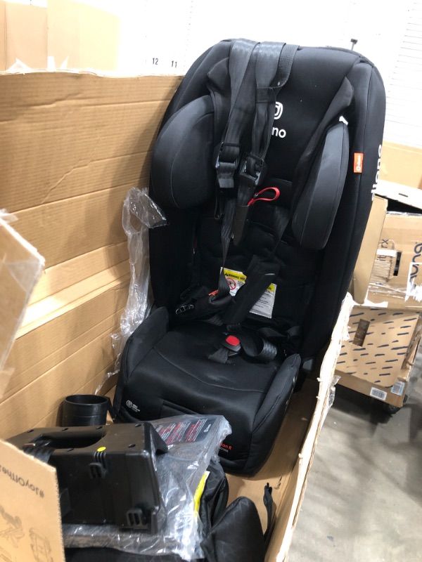 Photo 2 of Diono Radian 3RXT, 4-in-1 Convertible Car Seat, Rear and Forward Facing, Steel Core, 10 Years 1 Car Seat, Ultimate Safety and Protection, Slim Fit 3 Across, Black Jet 3RXT with Comfort+ Black Jet