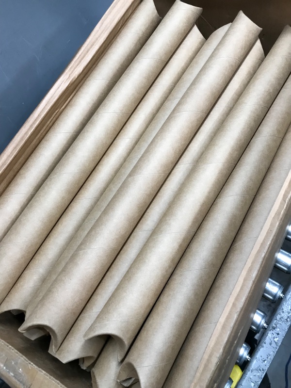 Photo 1 of Aviditi Snap Seal Kraft Mailing Tubes, 2 x 24 Inches, Pack of 50, for Shipping, Storing, Mailing, and Protecting Documents, Blueprints and Posters
