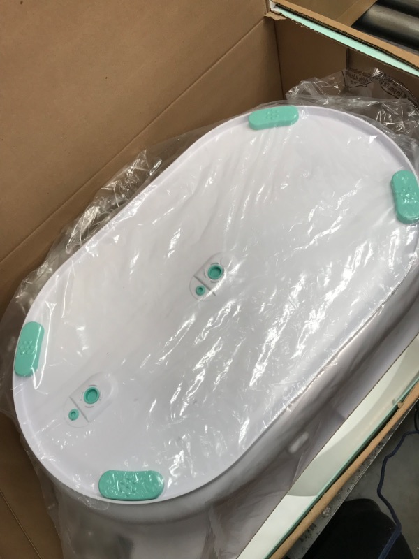 Photo 2 of 4-in-1 Grow-with-Me Bath Tub by Frida Baby Transforms Infant Bathtub to Toddler Bath Seat with Backrest for Assisted Sitting in Tub