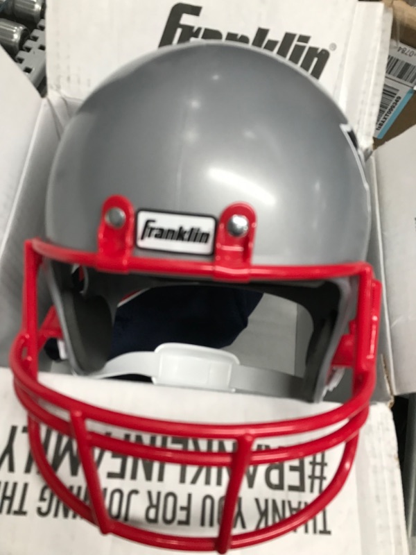 Photo 2 of *UNKNOWN SIZE* Franklin Sports NFL Kids Football Helmet and Jersey Set - Youth Football Uniform Costume - Helmet, Jersey, Chinstrap
