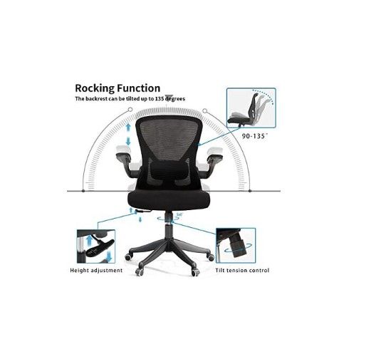 Photo 1 of SICHY AGE Office Chair Ergonomic Computer Office Chair Tilt Function Flip-Up ...