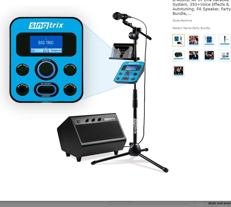 Photo 1 of Singtrix Portable Karaoke Machine On Shark Tank, Kids & Adults, All-In-One Karaoke System, 350+Voice Effects & Autotuning, PA Speaker, Party Bundle, Karaoke Microphone, Use Free YouTube Karaoke Songs
NEEDS REPAIRS