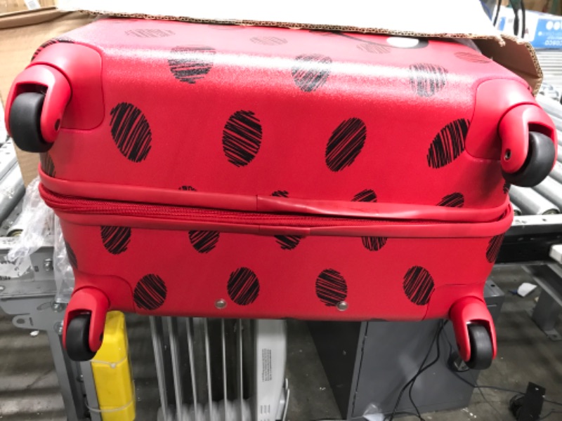 Photo 2 of American Tourister Disney Hardside Luggage with Spinner Wheels, Minnie Mouse Red Bow, 28" 28" Minnie Mouse Red Bow