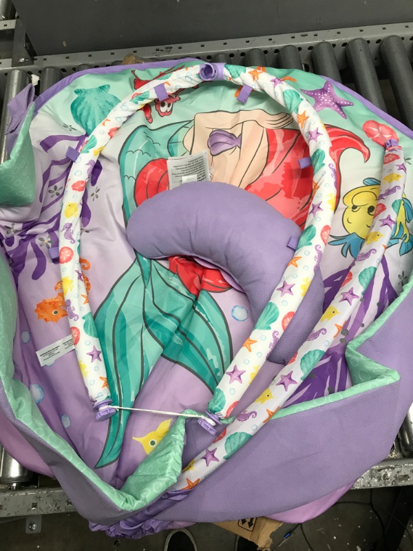 Photo 2 of *Missing Toys*  Bright Starts The Little Mermaid Twinkle Trove Light-Up Musical Baby Activity Gym with Tummy Time Pillow, Newborn+