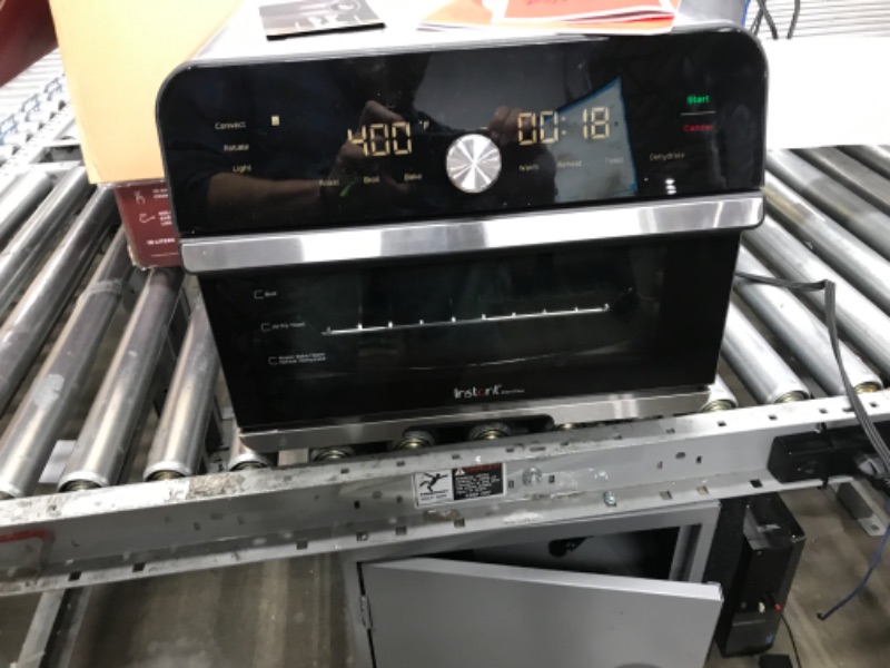 Photo 2 of  Instant Omni Plus 19 QT/18L Air Fryer Toaster Oven Combo, From the Makers of Instant Pot, 10-in-1 Functions, Fits a 12" Pizza, 6 Slices of Bread, App with Over 100 Recipes, Stainless Steel
