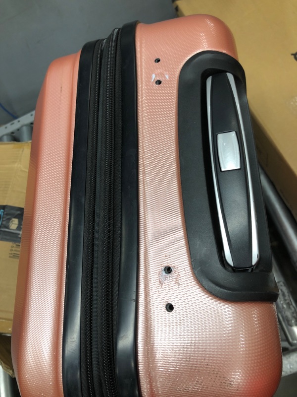 Photo 2 of *** USED *** SCRATCHES *** Hanke Upgrade Carry On Luggage Airline Approved, 20'' Lightweight Hardside Suitcase PC Hardshell Luggage with Spinner Wheels & TSA Lock,Carry-On 20-Inch(LIGHT PINK) Carry-On 20-Inch LIGHT PINK