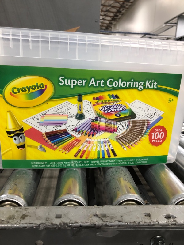 Photo 4 of Crayola Super Art Coloring Kit, Arts & Crafts Gift for Girls & Boys, Styles Vary, 100+ Pcs [Amazon Exclusive]