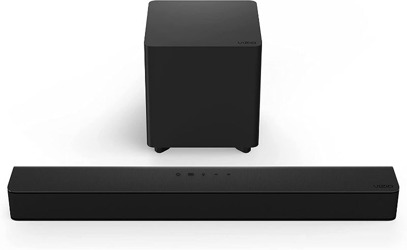 Photo 1 of VIZIO V-Series 2.1 Compact Home Theater Sound Bar with DTS Virtual:X, Bluetooth, Wireless Subwoofer, Voice Assistant Compatible, Includes Remote Control - V21t-J8
